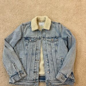 Old Navy Cotton Sherpa Lined Jean Jacket